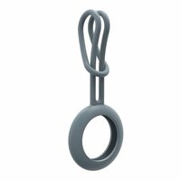 Silikonhülle und Anhänger runder Ring für Apple AirTag - Blau