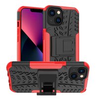 Stossfester Ständer aus rutschfestem Kunststoff und TPU für iPhone 14 - rot