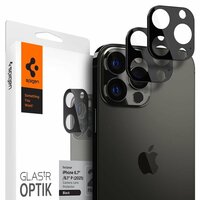 Spigen Kameraobjektiv-Glasschutz 2er-Pack für iPhone 13 Pro und iPhone 13 Pro Max - schwarz