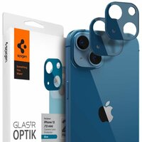 Spigen Camera Lens Glass Protector 2er-Pack für iPhone 13 mini und iPhone 13 - blau