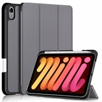 Just in Case Trifold Case With Pen Slot Cover für iPad mini 6 - grau
