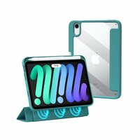 Just in Case Trifold Stand Case With Pen Slot Cover für iPad mini 6 - grün