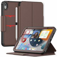 Just in Case Multi Hybrid Book Case Hülle für iPad mini 6 - braun
