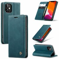 Caseme Retro Wallet Case Hülle für iPhone 12 mini - blau