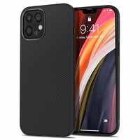 Just in Case Texture TPU Case für iPhone 12 Pro Max - schwarz