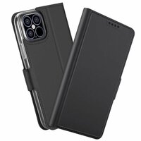Just in Case Wallet Case Slimline Hülle für iPhone 12 Pro Max - schwarz