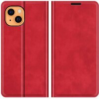 Just in Case Wallet Case Magnetische Hülle für iPhone 13 mini - rot