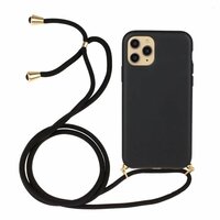 Just in Case Weiche TPU-Hülle mit Kabelabdeckung für iPhone 13 - schwarz