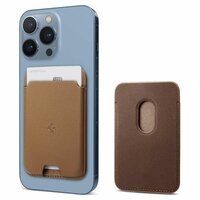 Spigen Valentinus MagFit Kartenhalter für 2 Karten - Braun