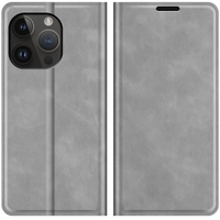 Just in Case Wallet Case Magnetische Hülle für iPhone 14 Pro Max - grau