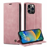 Caseme Retro Wallet Case für iPhone 14 Pro - pink