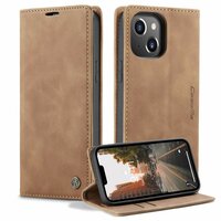 Caseme Retro Wallet Case für iPhone 14 Plus - braun