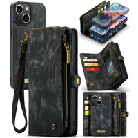 Caseme Vintage Wallet Hülle für iPhone 14 Plus - schwarz