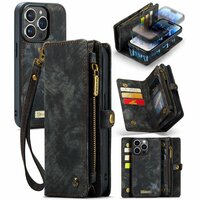 Caseme Vintage Wallet Case für iPhone 14 Pro - schwarz