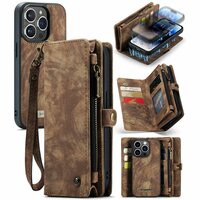 Caseme Vintage Wallet Case für iPhone 14 Pro - braun