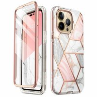 Supcase Cosmo Case Marble Hülle für iPhone 14 Pro Max - Roségold