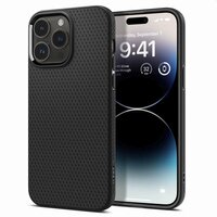 Spigen Liquid Air Case Hülle für iPhone 14 Pro - schwarz