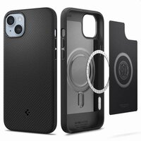 Spigen Mag Armor Case Hülle für iPhone 14 - schwarz Magfit