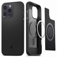 Spigen Mag Armor Case Hülle für iPhone 14 Pro - schwarz Magfit