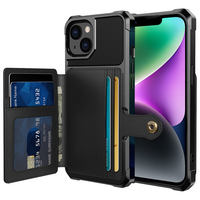 Just in Case Magnetischer Kartenhalter Hybrid Case für iPhone 14 Plus - schwarz