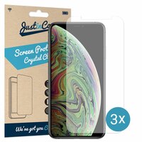 Just in Case Displayschutzfolie 3er Pack für iPhone XS Max - Schutzfolie