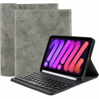 Just in Case Vintage Bluetooth Keyboard Cover QWERTY Hülle für iPad mini 6 - grau