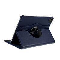 Leder Litchi Grain iPad Pro 12,9-Zoll (2018 2020 2021 2022) Hülle mit Ärmel und Abdeckung - Blau