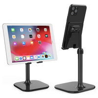 Peachy Tablet-Halter Telefonhalter Schreibtisch Desktop iPad iPhone Ständer - Schwarz