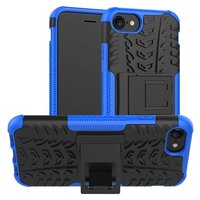Blau schwarz Hybrid Standard Hülle iPhone 7 8 SE 2020 SE 2022 Hülle stossfest
