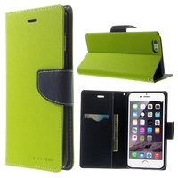 Mercury Goospery Green Wallet Bücherregal iPhone 6 Plus 6s Plus Wallet Case