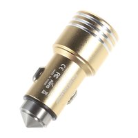 Dual USB Autoladegerät & Metall Sicherheitshammer Autostecker Adapter Autoladegerät