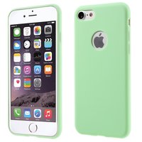 Feste grüne Silikonhülle iPhone 7 8 Grüne Abdeckung Grüne Hülle