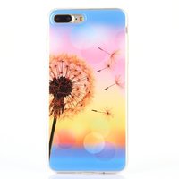 Blow Flower Silikon TPU Hülle für iPhone 7 Plus 8 Plus farbige Deckblume