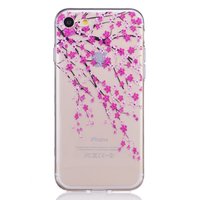 Blüte Fall transparent iPhone 7 8 SE 2020 SE 2022 rosa Blumen TPU Fall