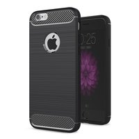 Carbon Armor Schutzhülle für iPhone 6 6s TPU - Schwarz
