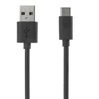 Ladekabel USB C zu USB A Kabel Schwarz gefärbt