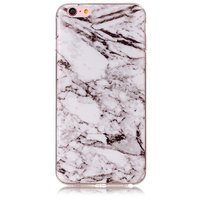 Marmoretui Hülle iPhone 6 Plus 6s Plus Silikon - Marmor - Weiss