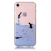 Klare iPhone 7 8 SE 2020 SE 2022 TPU Pinguin Hülle transparente Hülle