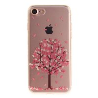 Klare rosa Blütenbaum iPhone 7 8 SE 2020 SE 2022 TPU Hülle