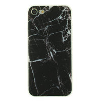 Marmor TPU Hülle iPhone 7 8 SE 2020 SE 2022 - Marmor - Schwarz