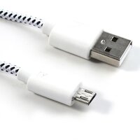 Micro USB Kabel Nylon Ladekabel 3 Meter