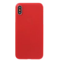 Rote iPhone X XS Hülle rote transparente TPU Hülle