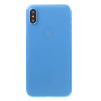 Blaue Hülle iPhone X XS TPU transparente Hülle