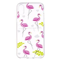 Klare rosa Flamingo iPhone X XS Hülle