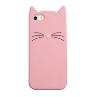 Rosa Kätzchen Schnurrhaare iPhone 5 5s SE 2016 Ärmel Fall Abdeckung Kätzchen