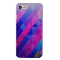 Blaues lila Dreieck iPhone 7 8 SE 2020 SE 2022 Hardcover