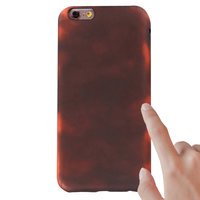 Thermofluoreszierende Farbwechsel TPU iPhone 6 6s Hülle rot