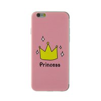 Rosa Amsterdam Prinzessin iPhone 6 6s Fall Fall Kronenabdeckung