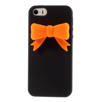 Schwarze 3D orange Fliege iPhone 5 5s SE 2016 Hüllenhülle Abdeckung