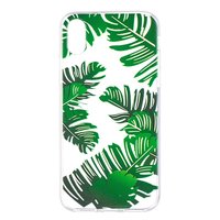 Lässt TPU Hülle transparent iPhone X XS Abdeckung grüne Natur Hülle